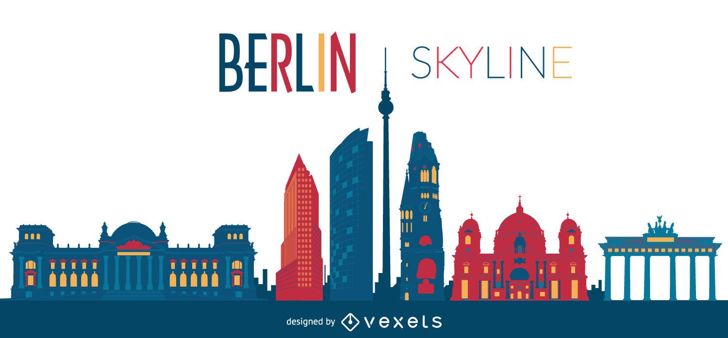 Berlin sykline illustration