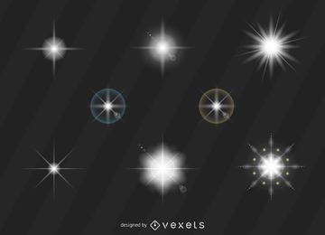 Conjunto de destellos de luz Conjunto de destellos de luz