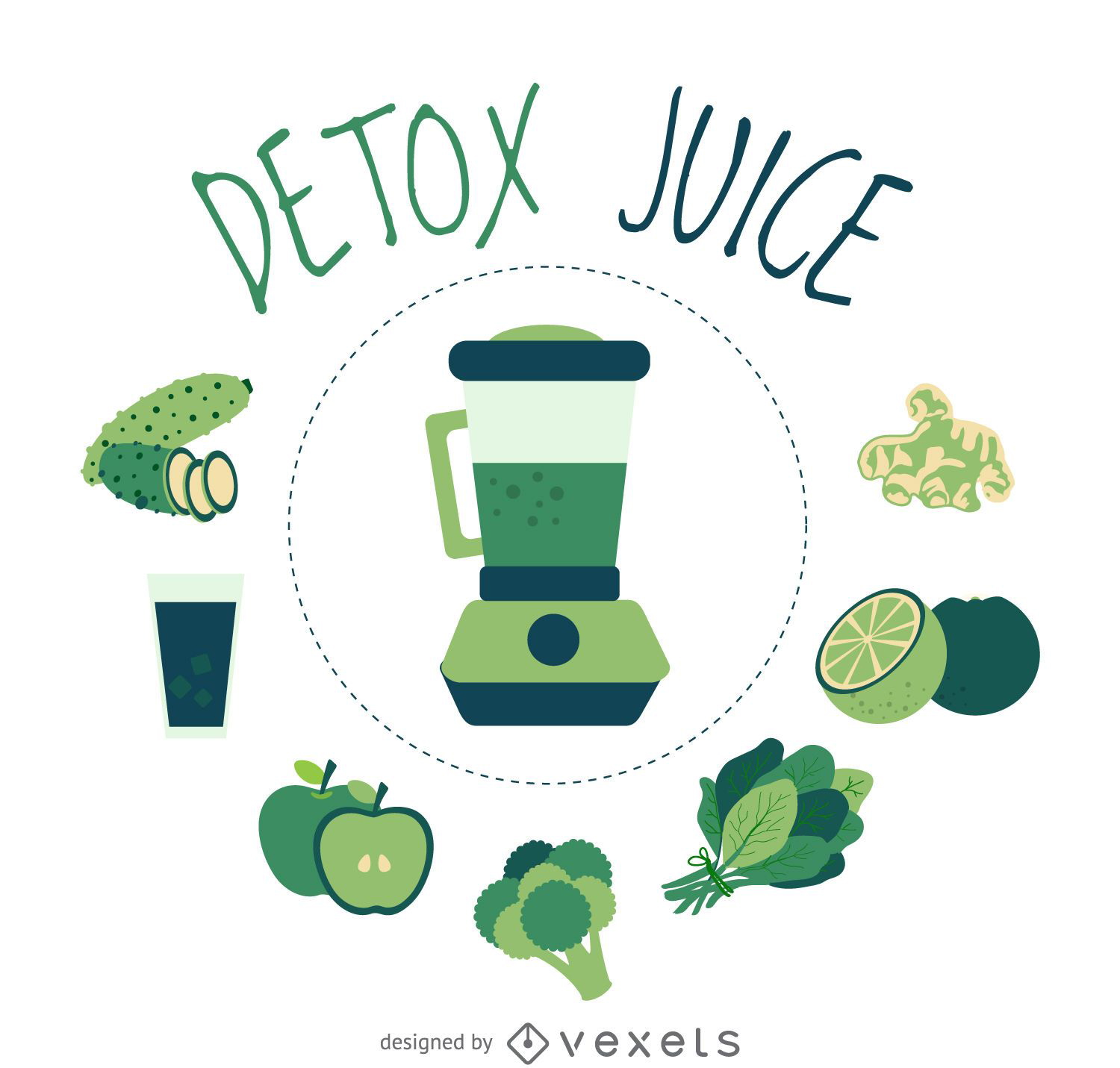 Clean detox juice element