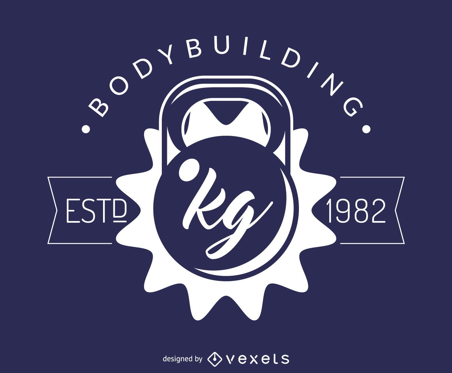 Bodybuilding fitness gym logo template