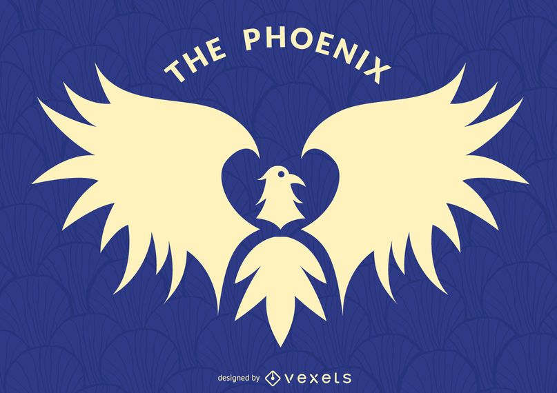 Phoenix Vogel Label Logo Vorlage Phoenix Vogel Label Logo Vorlage