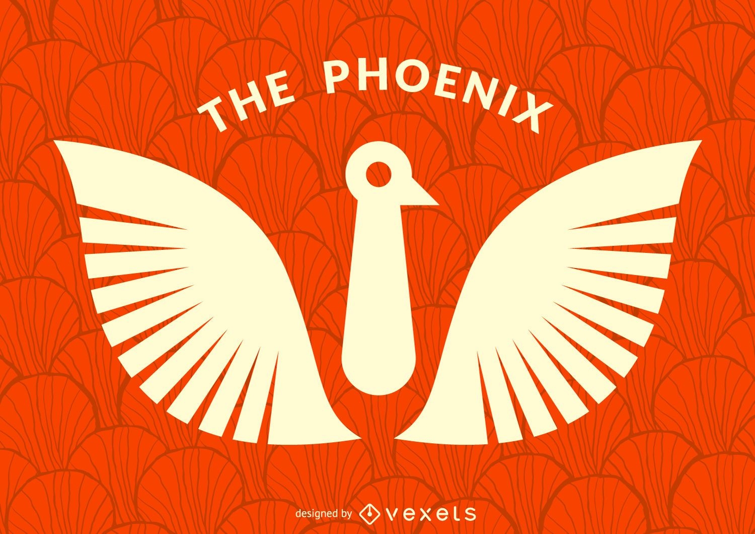 Bird phoenix logo template