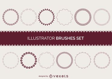 Illustrator brushes frame collection