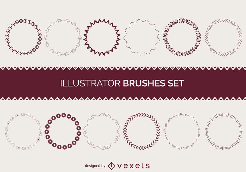 Illustrator brushes coleção de quadros Illustrator brushes coleção de quadros