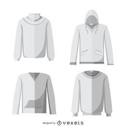 Blank hoodie set