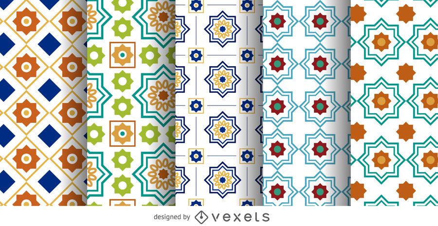 Arabic Ramadan pattern set - Vector download
