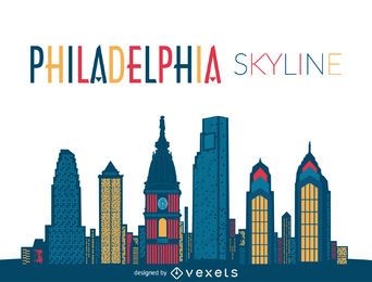 Ilustración del horizonte de Filadelfia
