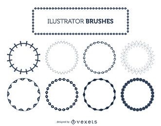 Conjunto de pinceles de marco de Illustrator