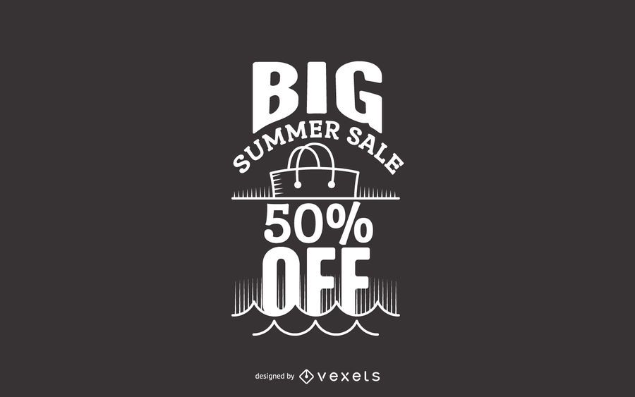 Big summer sale label Big summer sale label