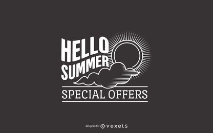Summer offers label design