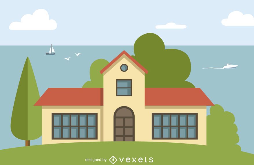 Big house illustration Big house illustration