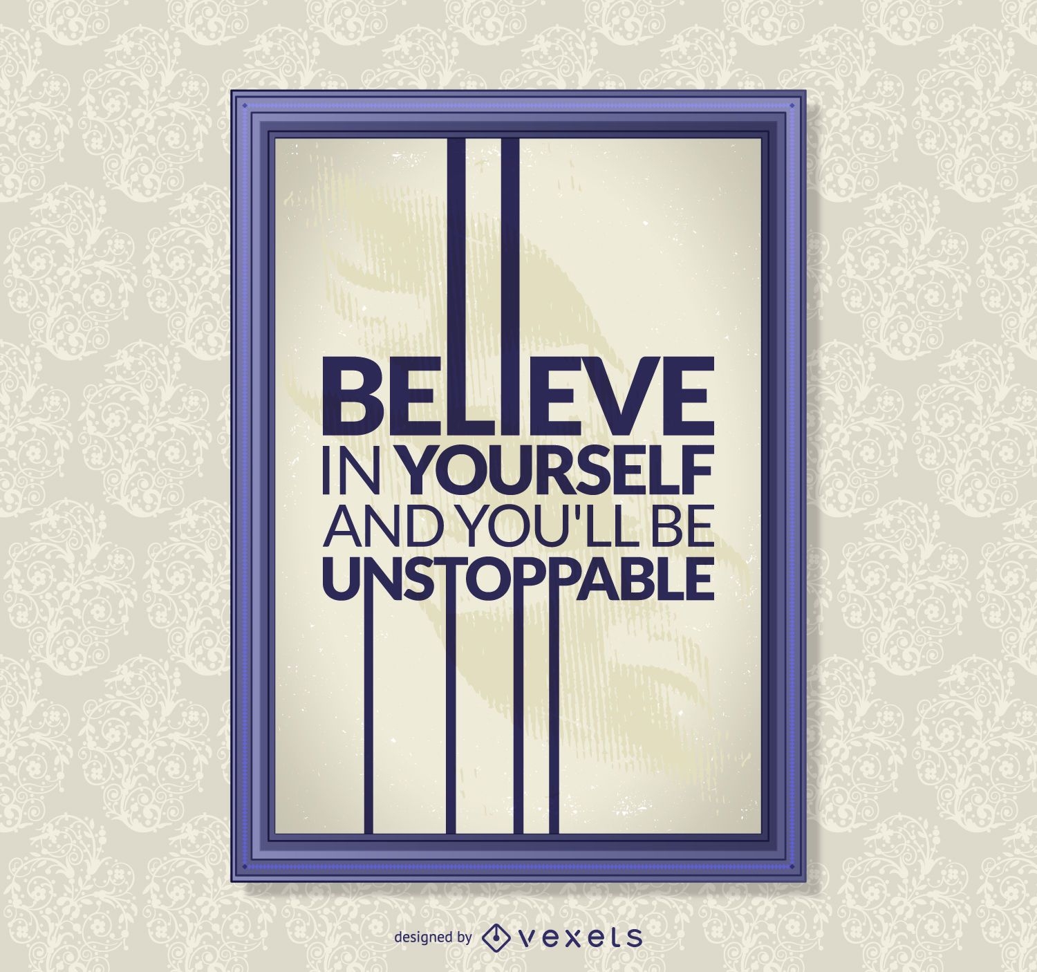 Motivational Quote Poster Vector Download