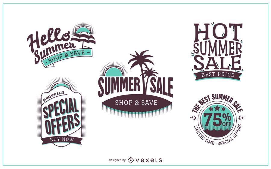 summer sale badge logo template vector download logo templates for sale