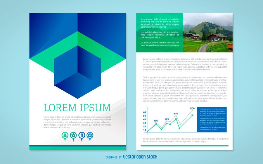 Business brochure mockup Business brochure mockup
