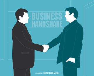 Businessmen handshake illustration Businessmen handshake illustration