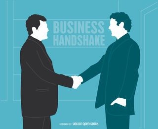 Geschäftsmann-Handschlagillustration