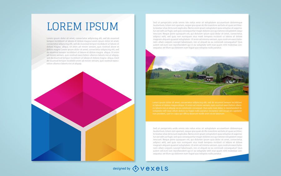 Colorful flyer mockup Colorful flyer mockup
