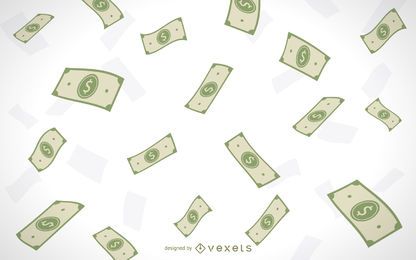 Ilustrado cayendo dinero Ilustrado cayendo dinero