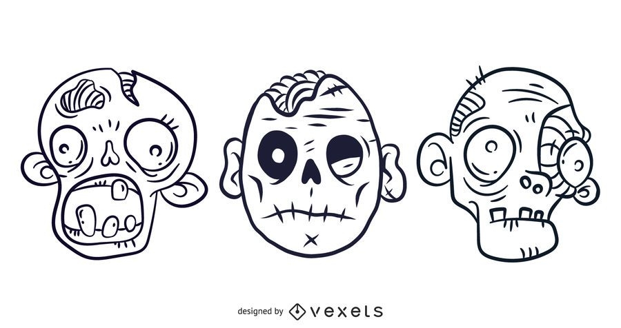 Download 3 Free Illustrated Scary Zombie Vector Graphics - Vector ...