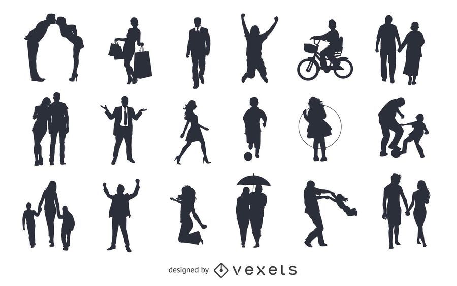 Vector Pack silhouettes, figures Vector Pack silhouettes, figures