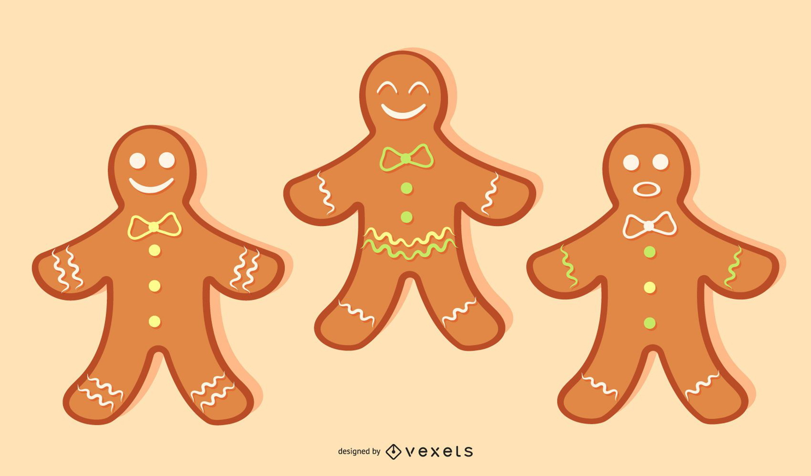 Gingerbread Cookies Vector