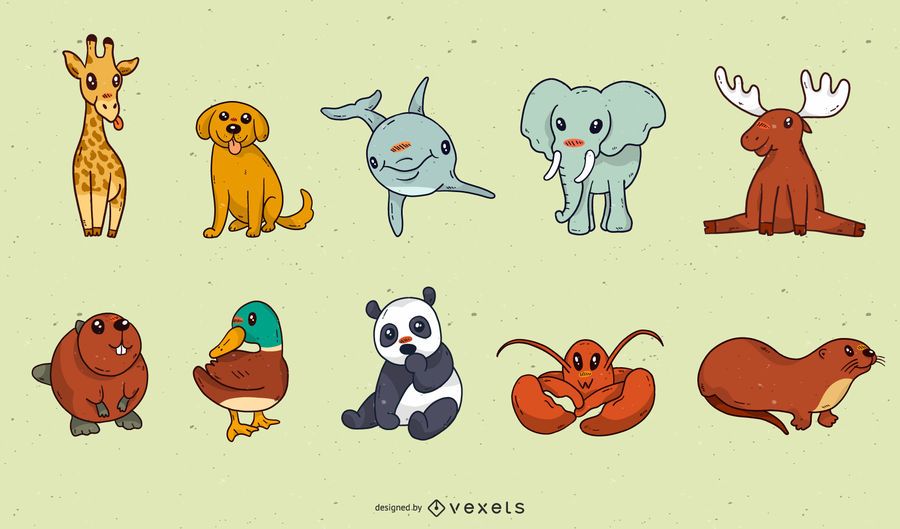Cute baby animal cartoon pack Cute baby animal cartoon pack