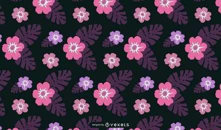 Vector de papel tapiz floral de Hawaii gratis