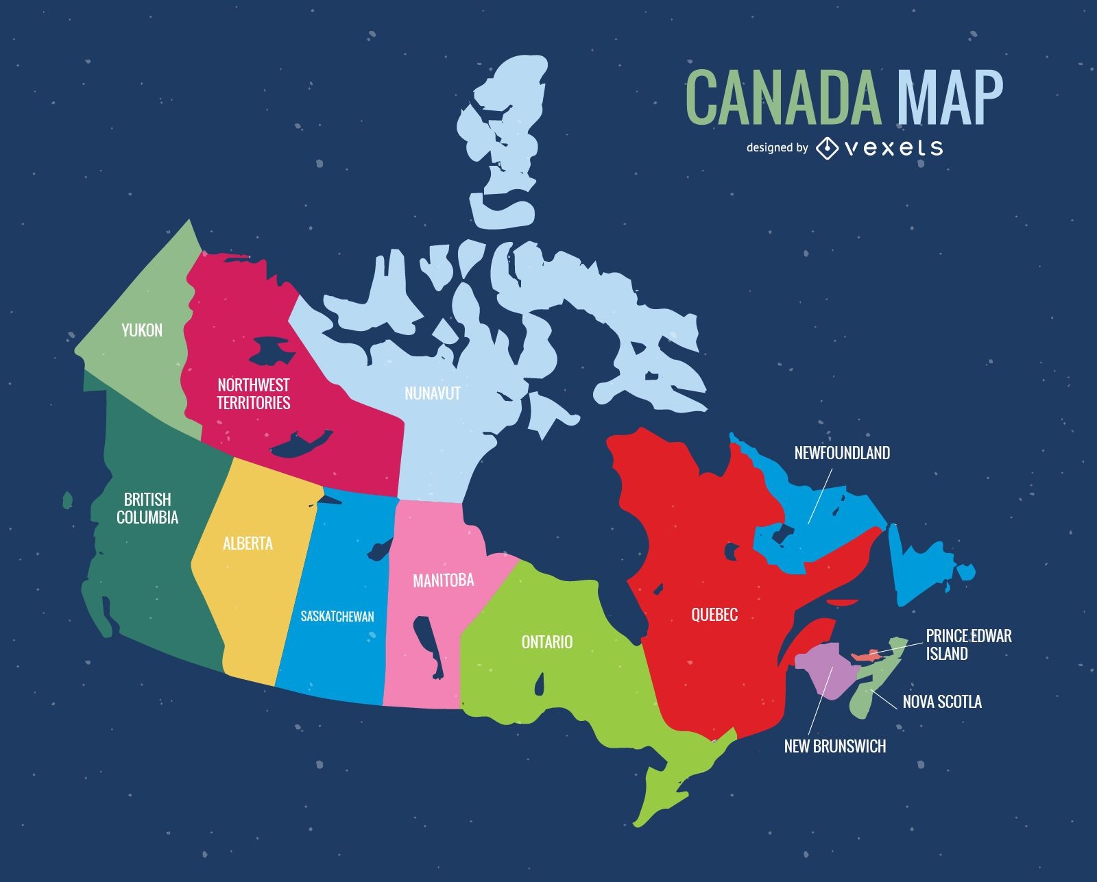 Kanada-Tagesvektorkarte