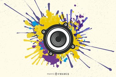 Grunge artistic speaker wallpaper Grunge artistic speaker wallpaper