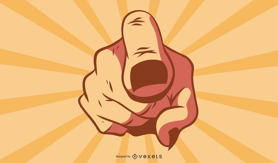 Pointing Finger Illustration Design Pointing Finger Illustration Design