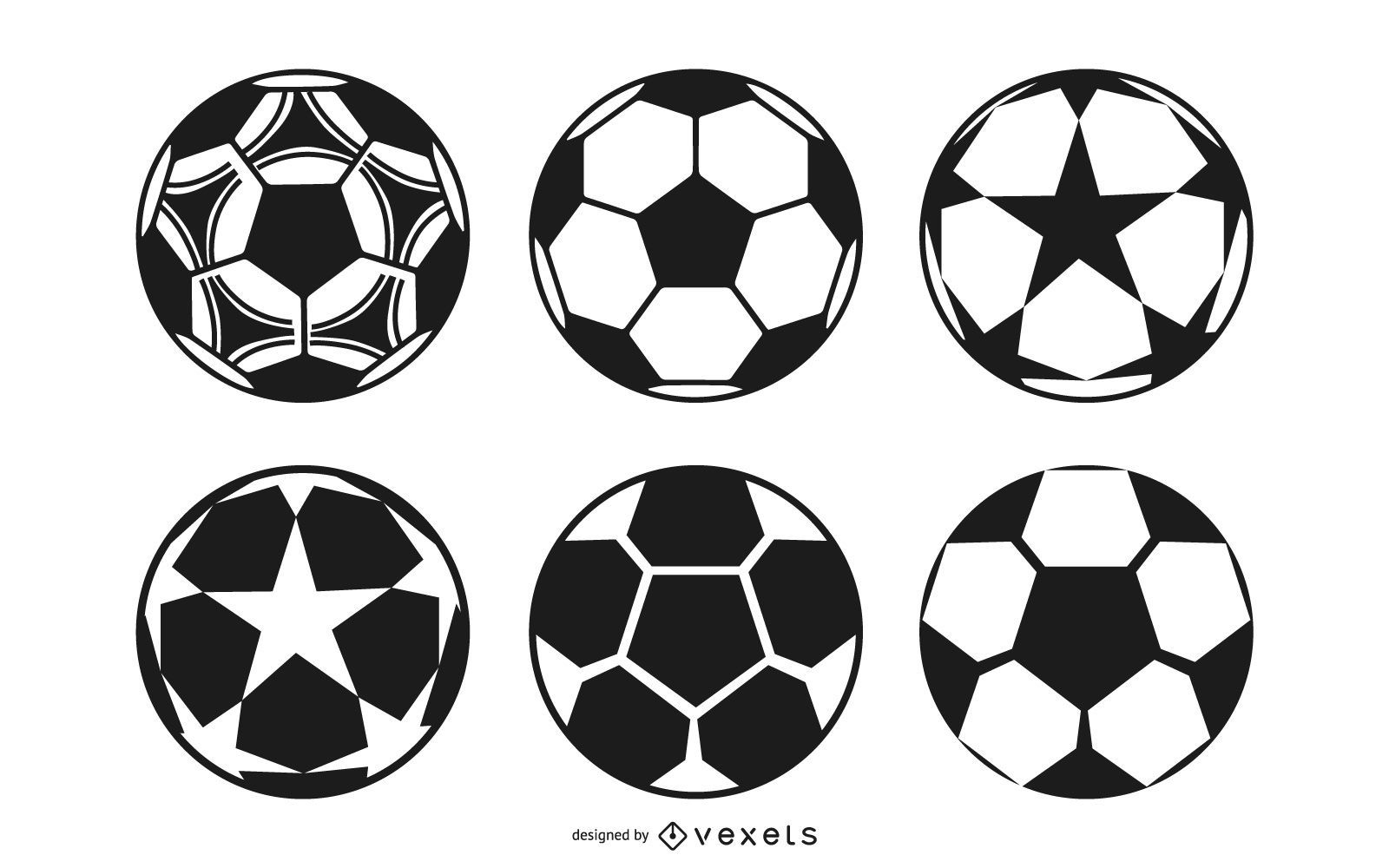 Fu?ball-Ball-Design-Sammlung