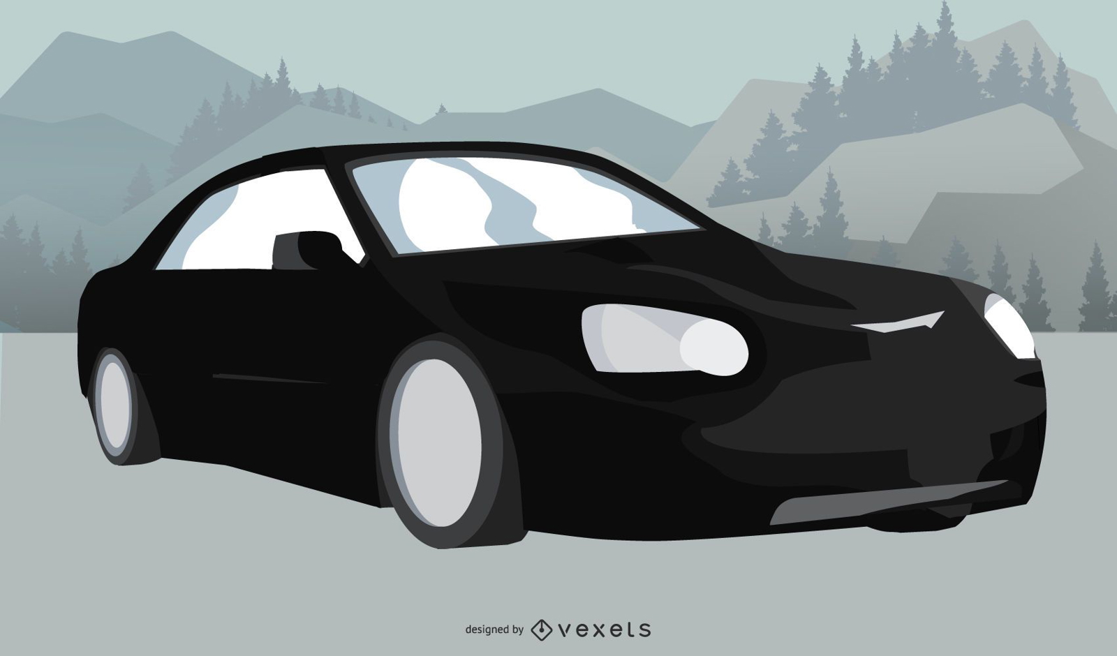Black Car Vector