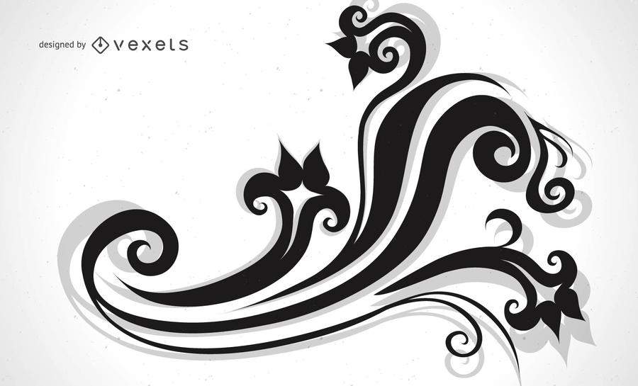 Ornamento decorativo de diseño vectorial Ornamento decorativo de diseño vectorial