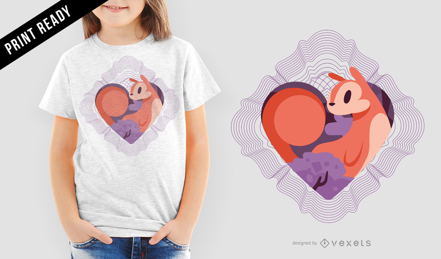 Squirrel Love Spirograph Vector Squirrel Love Spirograph Vector