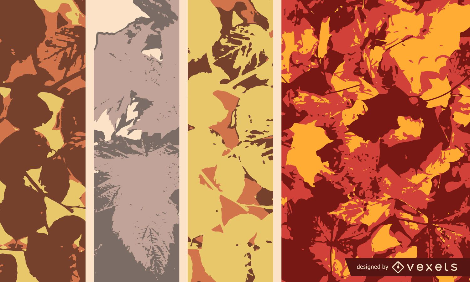 Abstract autumn leaves background