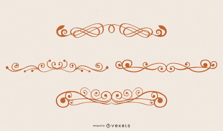 Retro swirls set Retro swirls set