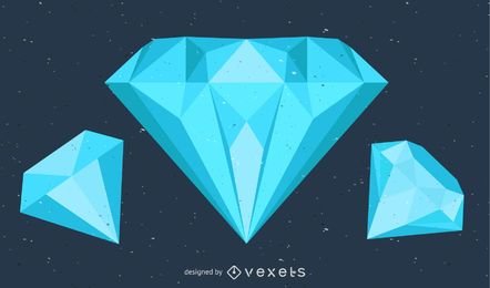 Diamant-Vektor-Bild