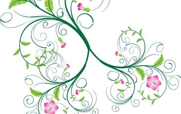 Swirl Floral Vector - Vector download
