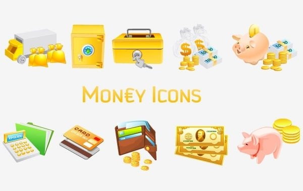 Ícones de dinheiro [Vista]