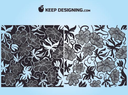 Papel pintado floral europeo del art déco Papel pintado floral europeo del art déco