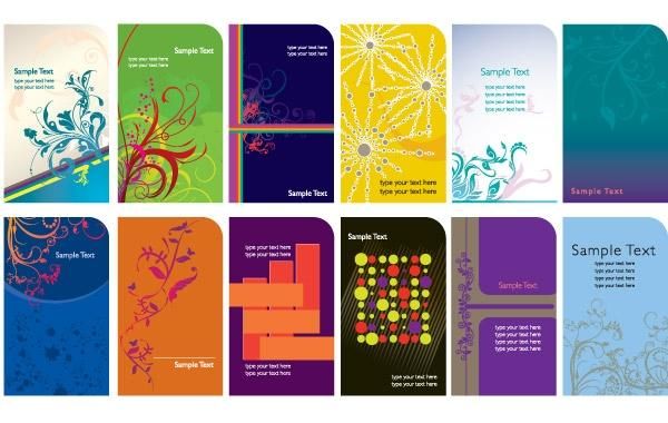 Trend card template vector graphics Trend card template vector graphics