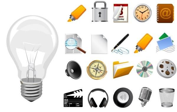 25 Realistic Vector Icons 25 Realistic Vector Icons