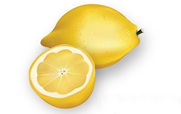 Realistisch gehackte Zitronen