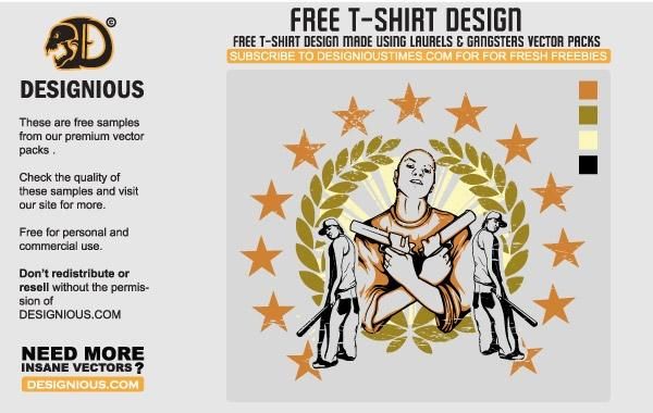 Gangsta T-Shirt Design Gangsta T-Shirt Design