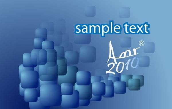 Blue Cubes Background - Vector download