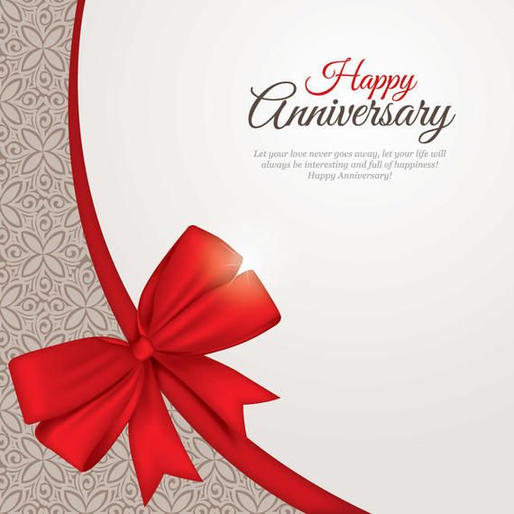 beautiful anniversary card template vector download anniversary template
