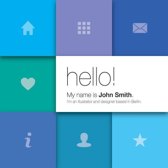 Multicolored Portfolio Cover with Blocks Multicolored Portfolio Cover with Blocks