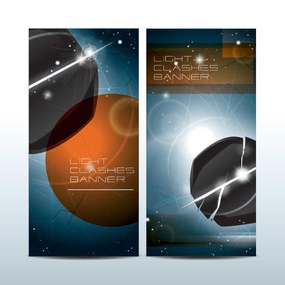 Light Clashes Science Fiction Banners Light Clashes Science Fiction Banners