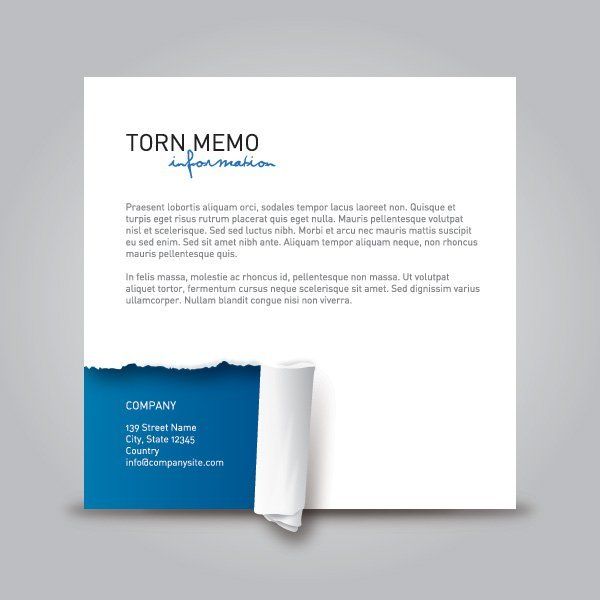 Memo de papel rasgado realista