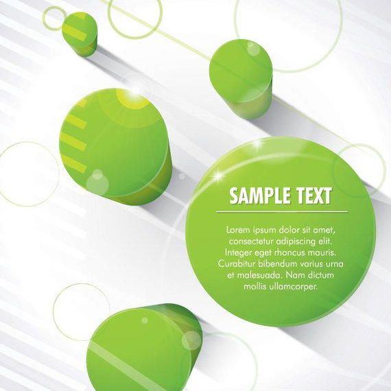 3D Green Columns Abstract Background 3D Green Columns Abstract Background